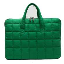 YOONI 1PC Ins Style Minimalist And High-End Plaid Computer Bag, Solid Color IPad Protective Handbag Suitable For Students And Office Workers