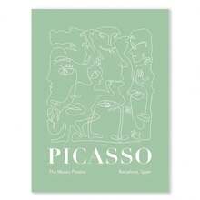 1 Stück Moderne abstrakte Picasso-inspirierte Wandkunst HD Leinwanddruck für Zuhause Dekoration Schlafzimmer Wohnzimmer Pink Grün New York London optional mit Rahmen - Verschiedenfarbig - Übersicht 16