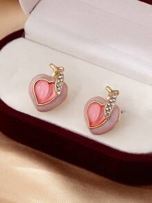 1對夏日清新桃子設計耳釘 - 桃子耳釘 - 查看 18