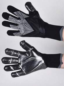 1 Pair Goalkeeper Gloves For Soccer Match, Skid-Proof Training, Wear-Resistant Finger Protection Equipment