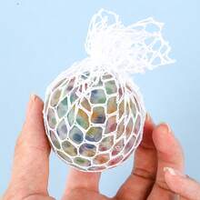 3 件 2025 新款葡萄图案儿童减压挤压玩具，彩色水晶球减压玩具，生日/圣诞节/万圣节礼物，完美礼物