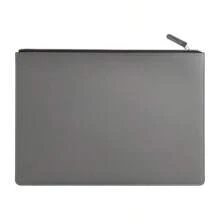 Leather Business A4 File Folder Zipper Document Bag Contract File Organizer Briefcase Portfolio,Bag For Contract/Invoice Storage,Back To School,School Supplies