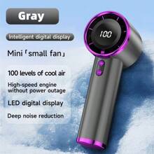 YITUMU Portable Handheld Fan, Speed (1-100) Adjustable Turbo Personal, 1800mAh Battery Rechargeable Cooling Fan, Digital Display, Gifts For Women Men Travel/Camping/Outdoor