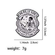 Skeleton Bat Enamel Pin Halloween Brooch Pines Lapel Pins Badge On Backpack Clothing Accessories Punk Jewelry Holiday Gifts - NR10289 - View 6