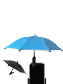 Phone Umbrella For Sun Shade With Clip Bracket Stand, Cell Phone Umbrella Sun Shade, Phone Umbrella Cell, Outdoor Sun Phone Umbrella Mobile Holder For Phone With Adjustable Clip Bracket Phone Cell Sunshade, Mobile Phone Holder With Universal Adjustable Glare Blocking For Outdoor, For Cell Phones, Kindle,Pad,Smartphone, Navigator Blocking Glare Anti-Reflection, Travel Essentials Compatible With IPhone, Android Phone, Gift For Birthday, Family, Friends, For Summer Holiday Outdoor Beach Travel Phone Stand, Phone Accessories - Multicolor - View 2