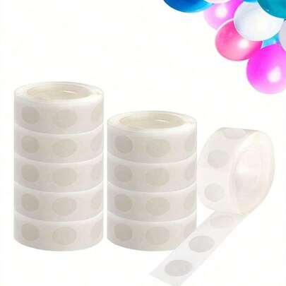 500个/300个/100个双面胶点透明可移除气球胶带胶水适用于DIY婚礼生日派对装饰