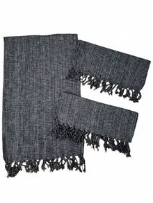 Runner Rug Set 3 Pieces Loom 100% Cotton Promotion - Dark Grey - View 2