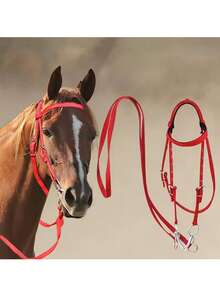 Adjustable Horse Bridle With Stainless Steel Bit - Equestrian Bridles And Horse Headstall