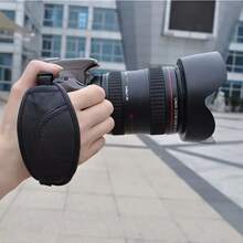 2pcs[3-In-1 Anti Slip Camera Strap] Black Nylon Adjustable Elastic Wristband/Shoulder Strap/Neck Strap Compatible With Canon, Nikon, Olympus DSLR Mirrorless Camera | Secure Grip+Shock-Absorbing Support | DSLR Universal Accessory Anti Slip Portable System