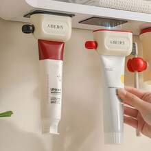 Magnetic Toothpaste Squeezer Lazy Toothpaste Squeezer Facial Cleanser Bathroom Manual Pigment Squeezer Toothpaste Squeezer - Multicolor - View 2