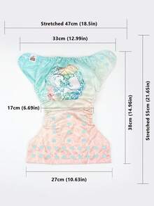 3 片口袋布尿布 - Mama Koala 2.0 均码可调节可洗可重复使用布尿布，适合新生儿和幼儿 - 彩色 - 查看 5