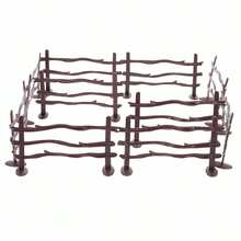 12pcs Mini World Famous Horse Figure Toys With Corral Fence Panel Accessory Playset, Realistic Horses Decorative Toys Set, Hand-Painted Pony Animals Educational Toy, Cake Toppers/Christmas Decor/Birthday Gifts For Boys & Girls - Multicolor - View 13