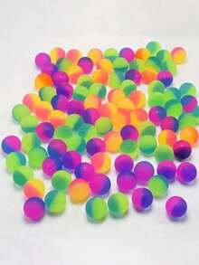 1/5/8/10/15/20/40Pcs Rainbow-Coloured Matte Stress Relief Squeeze Balls For Party,Colorful Rainbow Bouncy Balls,Room Decor, Summer Favours, Perfect Festivals Gift,Perfect Party Favors & Birthday Gifts(Random Colour),Bouncy Balls,Bouncy Ball Toy,Stitch Party Decorations,Mini Balls,Party Favors,Toys,Bouncy Balls,Valentine Day,Christmas - Multicolor - View 8