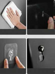 1 Pc Stainless Steel Non Perforated Wall Mounted Tissue Box, Bathroom Toilet Roll Paper Tissue Holder, Wet Wipe Box - Multicolor - View 7