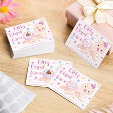 48pcs Baby Shower Game Scratch Cards,Gender Reveal Scratch Cards,Icebreaker Game, Door Prize, Baby Shower Party Activity,Baby Shower Party Decoration,Party Supplies,Party Game & Decorations,Gender Reveal Decorations,Gender Reveal Games - Multicolor - View 3