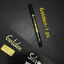 Chrome Mirror Marker Pen,Silver/Golden/Copper, Metal Reflective Marker, Chrome-Plated Mirror Effect Marker, 2mm Pen Tip,Quick Drying And Waterproof, Suitable For Rocks, Walls, Cups, Ceramics And Glass Crafts,Ideal For Painting, Graffiti, Highlight Markings And Crafts DIY Back To School