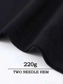 Dise?o de ilustración fantástica con figura flotante,Camiseta casual de cuello redondo y manga corta con estampado,adecuada para uso diario en primavera y verano,unisex - Negro - Ver 5