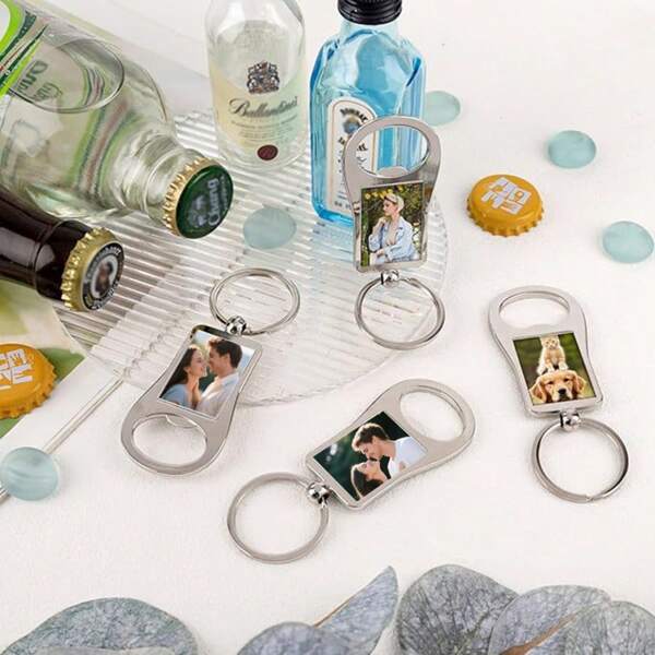 Customized Bottle Opener, Photo Customized Beer Bottle Opener, Personalized Bar Bartender Bottle Opener For Kitchen, Restaurant, Bar Decor - Single-Sided Print