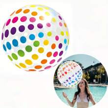 1 Strandball, große bunte aufblasbare Schwimmbad Wasserspielzeug, verwendet für Partydekorationen, Schwimmbadball, Sommer Rasen, Strand Wassersport Team aufblasbares Spiel, Partygeschenk