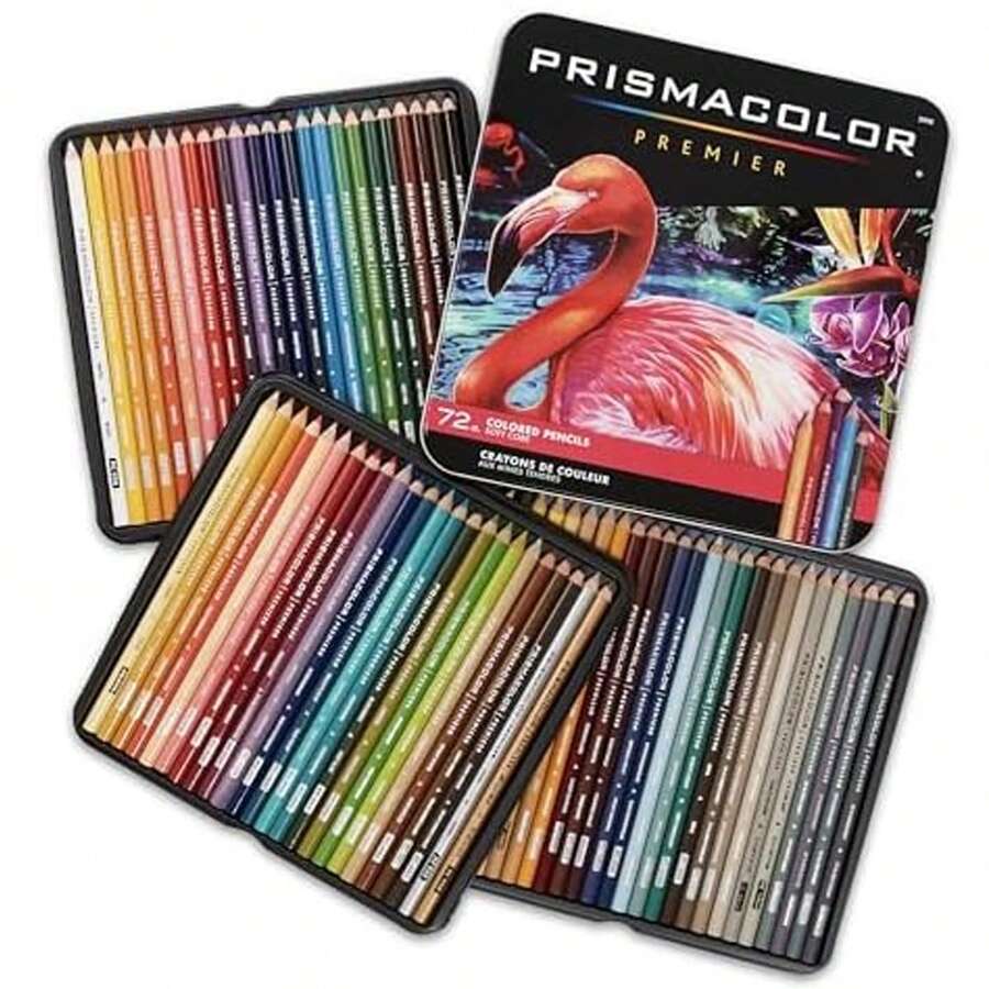 72 支装 Prismacolor Premier 铅笔，软芯，非常适合素描、绘画、艺术、着色，多种颜色可供选择，适合返校季 - 彩色 - 查看 1