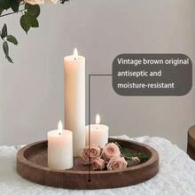 1pc Round Tortoise Tray, Decorative Bathroom Tray, Tortoise Display Tray, Serving Platter Tray, Perfume Tray, For Cosmetics, Jewelry, Skincare Products Storage