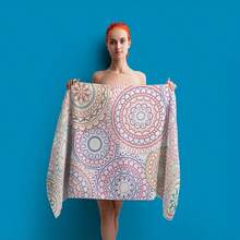 Oversized Bohemian Style Beach Towel - Soft, Lightweight, Super Absorbent Microfiber Towel Suitable For Travel, Swimming, Camping, Yoga, Fitness, Beach Vacation And Beach Parties - A Perfect Gift For Family And Friends - Multicolor - View 32