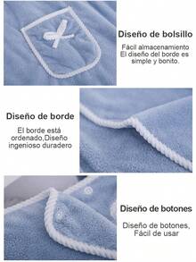 1 pieza usable Toalla de baño , lazo forro polar coral espesado adulto Toalla de baño , Toalla rápida de absorción para el hogar de algodón puro, más grande y más gruesa, ideal para adultos, bata de baño suave y agradable al tacto, esencial para el hogar. De alta calidad, rápida de secar, cómoda y suave, con fuerte capacidad de absorción. Oferta excepcional - Rosa - Ver 7