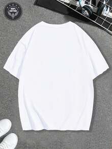 Camiseta de algodón para hombre de verano con estampado de la frase Jesus is my country, camiseta de algodón para hombre a para uso al aire libre. - Blanco - Ver 6