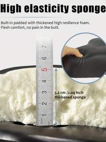 GLDYTIMES Oversized Electric Scooter Saddle With Backrest - Comfortable Wide Bike Seat Cushion Replacement, Extra Wide Bicycle Seat Wing Ergonomic Design, Shock Absorbing, Waterproof, Universal - Black - View 4