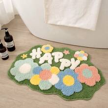Moss Bath Mat, Ultra Thick Soft Green Bathroom Rug, Water Absorbent Non Slip Microfiber Bath Rugs For Bathroom Floor, Shower, Sink, Bedroom, 17.7"X27.5" - 綠色 - 查看 2
