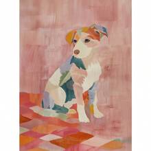1 pièce Affiche imprimée d'art mural représentant un chat coloré, un dinosaure mignon, un hibou, un chat roux, un chien maximaliste. Peinture sur canevas pour décoration de la maison dans les salons, chambres à coucher, salles à manger. Cadres modernes en option, ainsi que des affiches murales, des peintures sur canevas et des cadres réutilisables