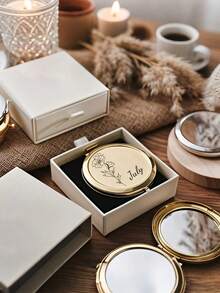 Gương nhỏ khắc chữ viết tay | Quà tặng cá nhân | Phù dâu | Tiệc độc thân | Thẻ chỗ ngồi | Ngày của Mẹ - Kiểu A - Xem 3