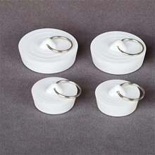 4pcs Bathroom Sink Drain Plugs - Rubber Sealing Plugs, Dustproof And Waterproof Back To School