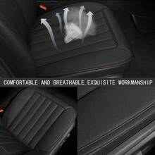 Car Seat CoversFour Season Universal AntiSlip Front Seat Covers With Backrest 2PCBlack - 2PC-Black - View 4