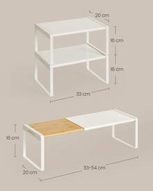 SONGMICS HOME Spice Rack - Original Bamboo Color - View 9
