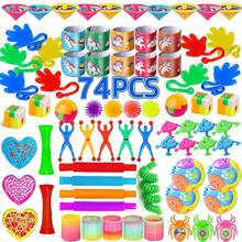 96 piezas Regalos para fiestas infantiles, surtido de juguetes de premio en caja, relleno de bolsas de regalo para recompensa en el aula, juguetes antiestrés pequeños a granel, relleno de calcetines navideños, regalos de cumpleaños para niños y niñas, regalos de Navidad (parcialmente aleatorios) - juguetes de fiesta - Ver 3