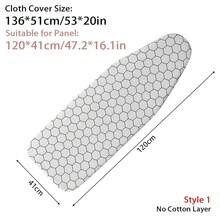 1pc Universal Ironing Board Cover With Elastic Edge Stain Resistant Scorching Iron Thick Cotton Padding Iron Heat Shield Ironing Cover For Ironing Table - Multicolor - View 18