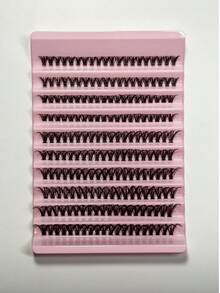 Extensiones de pestañas individuales sintéticas curvas, densas, naturales y suaves de 40D 8-16 mm mixto 0.07 mm Curl D, 10 bandejas 200 piezas Pestañas artificiales tipo marta resistentes al agua, ligeras, efecto 3D, adecuadas para maquillaje ligero, maquillaje intenso, maquillaje diario, maquillaje de dibujos animados, portátil para uso diario o salir. - D - Ver 2