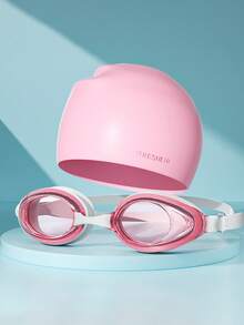 1pc Swim Goggles Set, High-Definition Anti-Fog Anti-Water Large Frame Swim Goggles, Unisex Swim Cap And Swim Goggles, Professional Diving Swimming Equipment, Beach Essentials, Beach Accessories, Pool Float - Multicolor - View 11