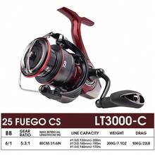 2025 DAIWA FUEGO CS Spinning Reel, 6+1 Bearings, Light Body Spinning Reel Frame/Light Drive Spool, ZAION V Body - Red - View 13