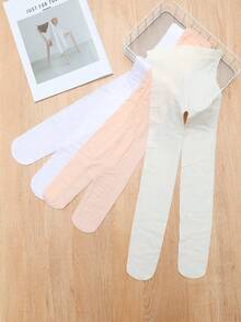 3pcs Girls Velvet Tights, Sheer & Breathable Dance Pantyhose Suitable For Spring/Summer - Multicolor - View 5