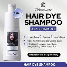 Black Hair Dye Shampoo 3 In 1 For Men And Women - Permanent Color For Gray Coverage And Beard, Herbal Essence Natural Plant Instant Coloring Shampoo (Brown Black) - Three Popular Hair Colors - View 7