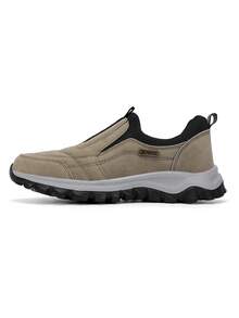1 Pair Of Shoes Men's Sports Shoes Breathable Men's Casual Shoes 's Competition Shoes Fashionable Casual Shoes Men's Running Shoes - Khaki - View 2