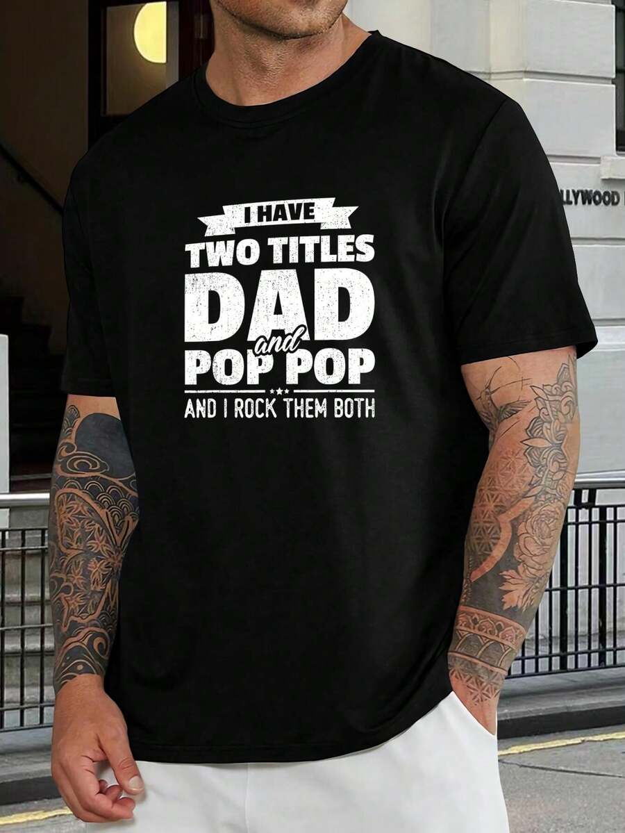 Camiseta divertida de papá, abuelo, Día del Padre, regalo de cumpleaños para abuelo, esposo, papás nuevos - Camiseta de algodón cómoda para padres y abuelos geniales - Negro - Ver 1