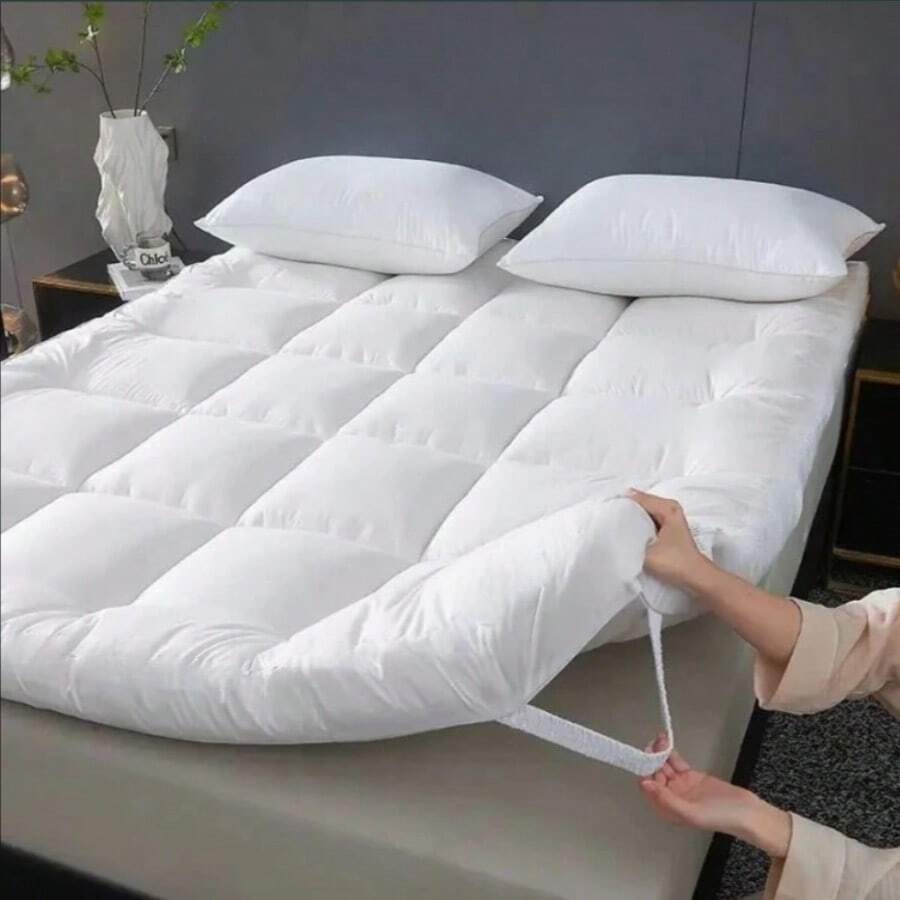Pillow Top Widow Size 400 Thread Count Extra Soft Mattress Protector - White - View 1