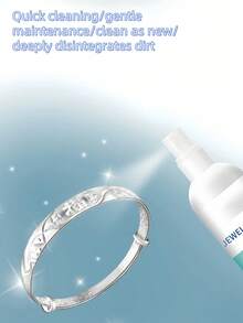 1件套黄金和铂金首饰清洁剂，家用电器清洁剂，氧化还原钻石粉修复剂，随机款式珠宝清洁液，含抛光布 - 恢复黄金、钻石、铂金首饰和宝石的光泽。温和清洁并去除贵重珠宝上的污垢和沉积物。