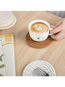 1/5/10pcs Nordic Style Placemats, Round Woven Coasters, Heat-Resistant Pot Holders, Bowl Pads, Heat Insulation Mats For Tabletop Protection - Multicolor - View 6