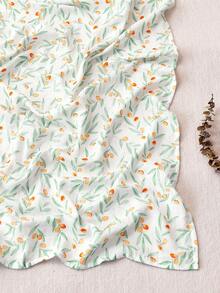 1条双层纯棉纱布婴儿襁褓毯，婴儿拍嗝巾，纱布襁褓包巾，110*120厘米男女通用婴儿毯，适合男孩和女孩 - 彩色 - 查看 16