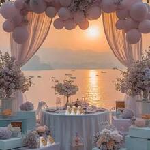 36pcs/12Set White Flower Keychain Gift Bag Candy Bag Set, Hot Stamping Star And Moon Drawstring Bag Organza Bag, Brown Kraft Paper Thank You Hanging Tag Thank You Gift Bag Tag Card Keychain, Very Suitable For Parties, Birthdays, Weddings, Colleagues, Friends, Famil