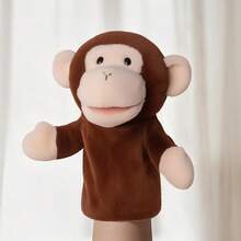 Dog, Monkey, Gorilla, Shark, Fox, Pig, Bear, Teddy, Rabbit, Parrot Animal Hand Puppet Doll, Mouth Movable, Kindergarten Educational Plush Puppets